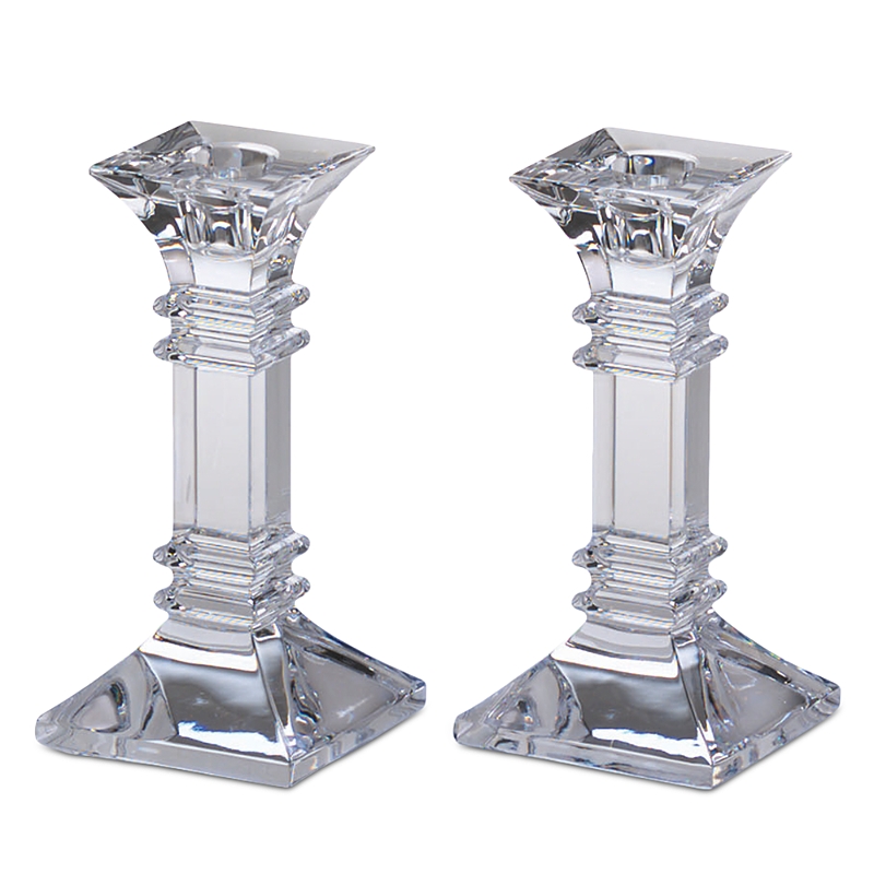 MARQUIS/WATERFORD MARQUIS BY WATERFORD TREVISO 6 CANDLESTICKS, SET OF 2