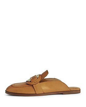 See by Chloé - Women's Chany Logo Accent Brown Mules