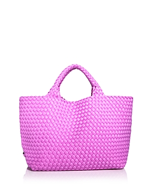 Naghedi St. Barths Medium Woven Tote In Orchid
