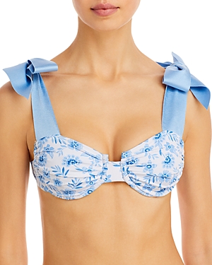 Capittana Lina Floral Tie Strap Bikini Top - 150th Anniversary Exclusive