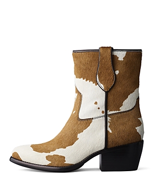 Rag & Bone Genuine Calf Hair Cowboy Boot In Cow Print