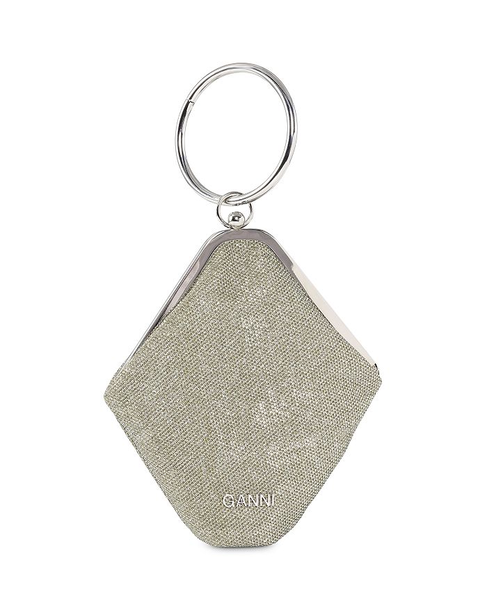 GANNI - Diamond Glitter Ring Handle Bag