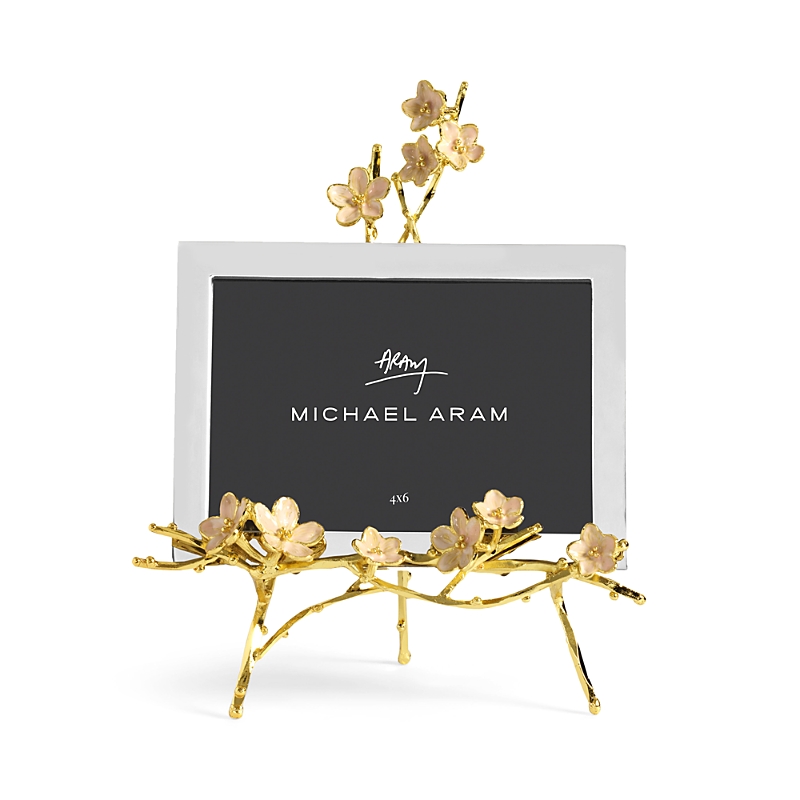 Michael Aram Cherry Blossom Photo Frame & Easel 2-piece Set In Gold