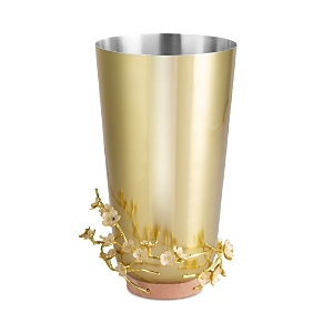Shop Michael Aram Cherry Blossom Large Vase In Gold
