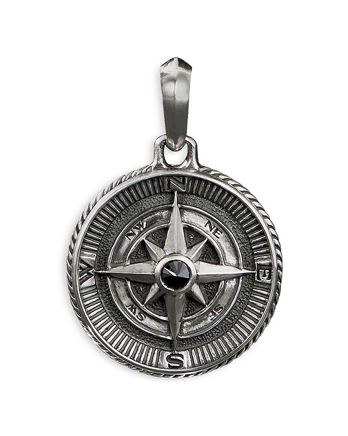 David Yurman - Maritime Compass Amulet with Black Diamond