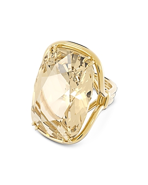 swarovski harmonia oversize crystal cocktail ring in gold tone