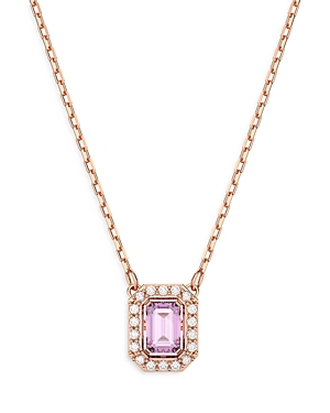Swarovski Millenia Dancing Pendant Necklace In Purple/rose Gold