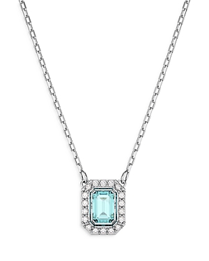 Shop Swarovski Millenia Pendant Necklace, 14.9 In Blue/silver