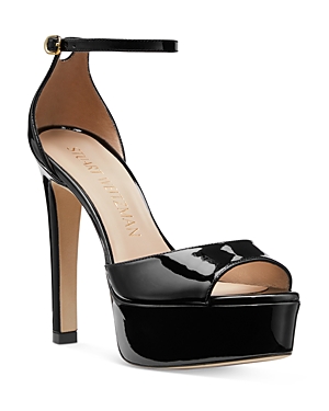 Stuart Weitzman Women's Disco Ankle Strap Platform Sandals In Black