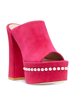 Stuart Weitzman Skyhigh Platform Sandal In Azalea