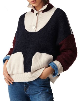 ba&sh Benji Color Block Sweater | Bloomingdale's