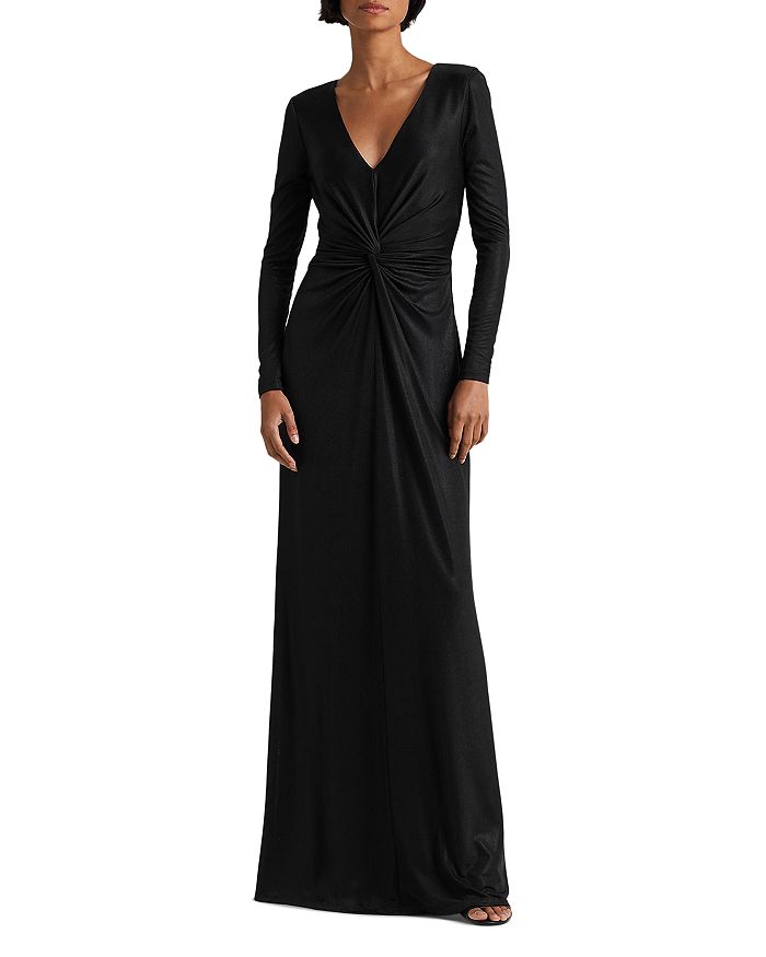 Ralph Lauren Twist Front Gown | Bloomingdale's
