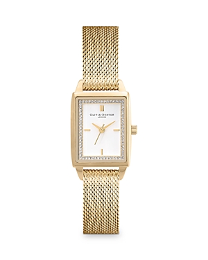 Shop Olivia Burton Rectangle Bracelet Watch, 20.5mm In Gold