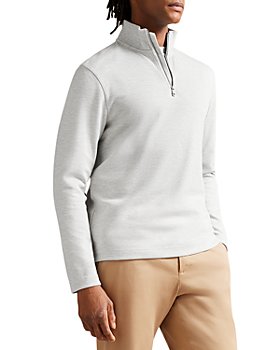 Ted Baker - Morric Solid Regular Fit Half Zip Mock Neck Sweatshirt  