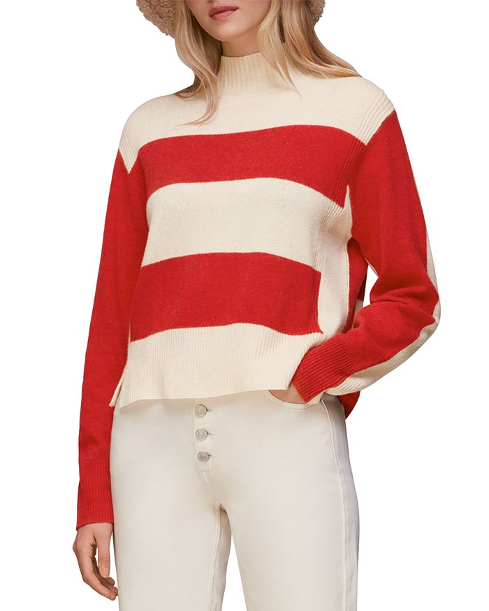 Whistles Colorblock Stripe Wool Sweater Bloomingdale's
