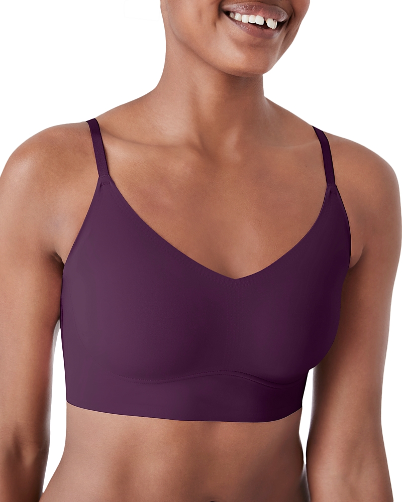 True & Co. True Body Lift Triangle Adjustable Strap Bra In Purple