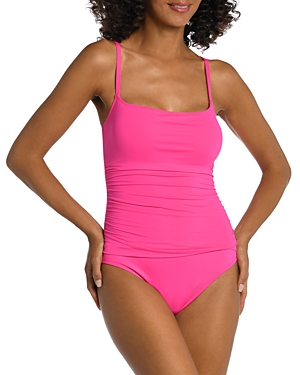 Shop La Blanca Island Goddess One Piece Swimsuit In Pop Pink