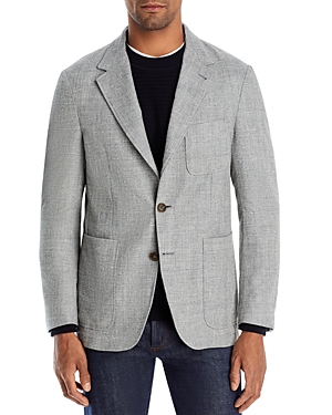 Canali Nuvola Classic Fit Textured Weave Unstructured Sport Coat