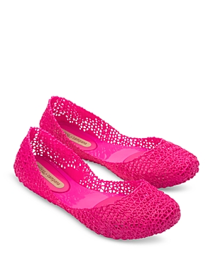 Melissa Women's Campana Open Weave Flats In Pink