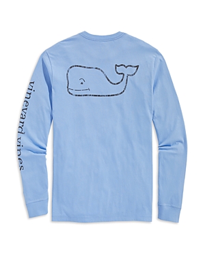 Vineyard Vines Garment Dyed Vintage Whale Tee In Newport Blue