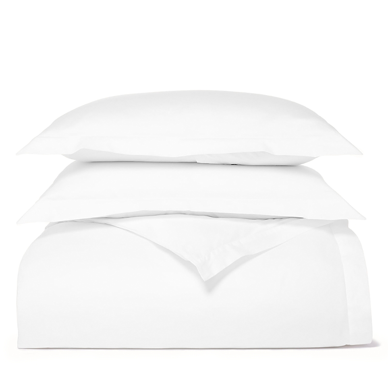 Boll & Branch Signature Organic Cotton Hemmed Duvet Cover Set, Full/Queen