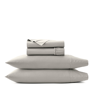 Boll & Branch Signature Organic Cotton Hemmed Sheet Set, King With Standard Pillowcases In Pewter