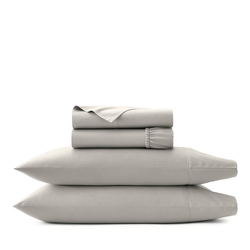 Boll & Branch Signature Organic Cotton Hemmed Sheet Set, King In Pewter