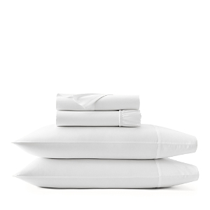 Boll & Branch Signature Organic Cotton Hemmed Sheet Set, King With Standard Pillowcases In White