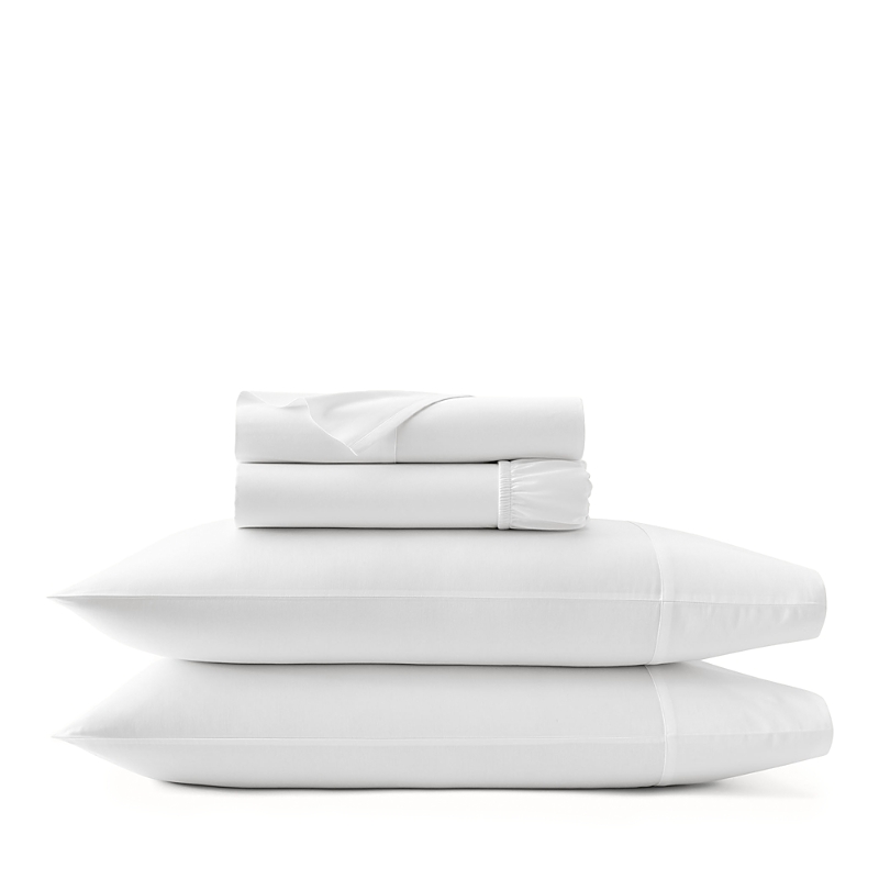 Boll & Branch Signature Organic Cotton Hemmed Sheet Set, King In White