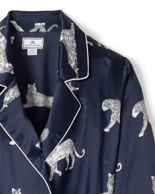 Panth&egrave;re de Nuit Printed Mulberry Silk Robe