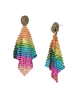 Kurt Geiger London Rainbow Mesh Kite Earrings