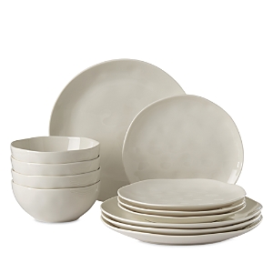 Lenox Bay Colors 12-piece Dinnerware Set In Gray