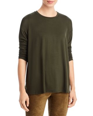 Eileen Fisher - Long Sleeve Boxy Tee - 100% Exclusive