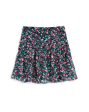 Aqua Girls' Asymmetrical Ruffle Skirt, Big Kid - 100% Exclusive In Green/pink