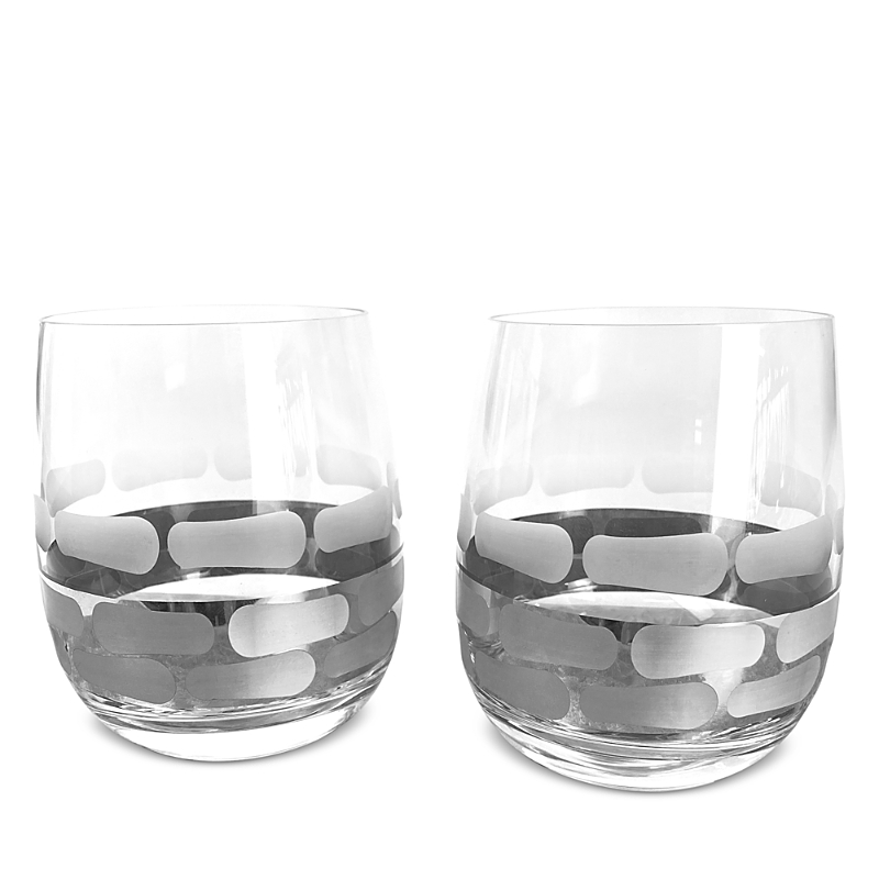 Michael Wainwright Truro Platinum Stemless Wine Glasses, Set Of 2 In Platinum