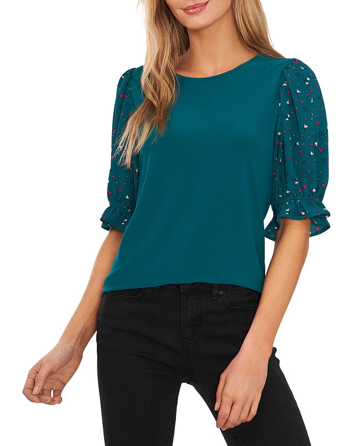 CeCe Puff Sleeve Top Bloomingdale's