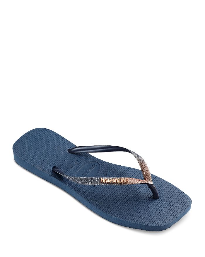 havaianas Women's Slim Square Toe Glitter Slip On Flip Flop Sandals — free download