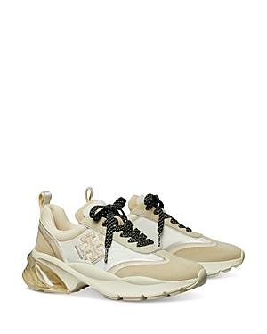 Tory Burch Women's Good Luck Bubble Trainer Running Sneakers In New Ivory/cream/frost