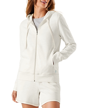 Tommy Bahama Tobago Bay Cotton Blend Zip-up Hoodie In Coconut