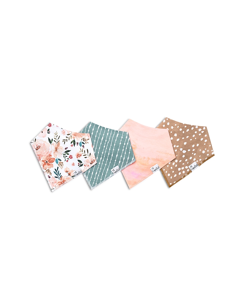 Copper Pearl Girls' Bandana Bib Set, 4 Pk