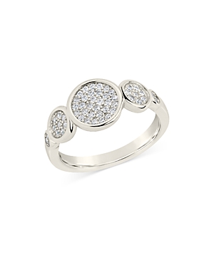 Sterling Forever Amy Pave Disc Graduated Ring