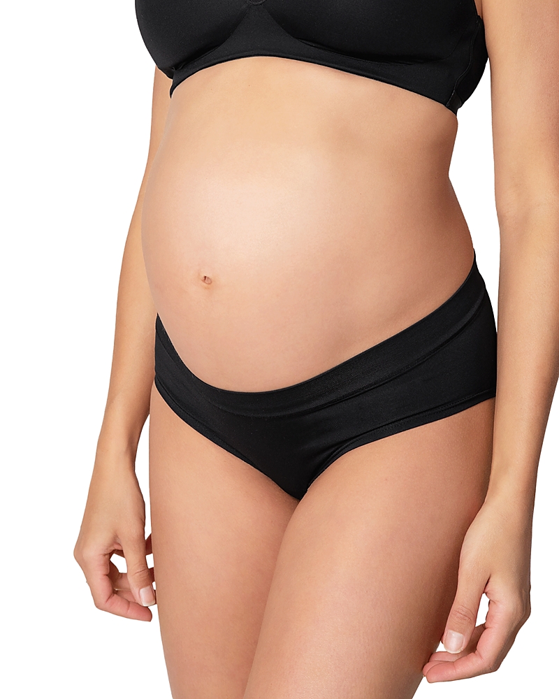 Ingrid & Isabel Seamless Cooling Maternity Briefs, Set Of 3 In Black
