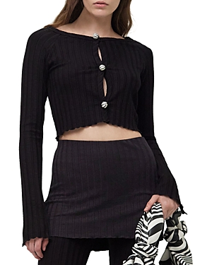 Simon Miller Nirvana Crop Top In Black