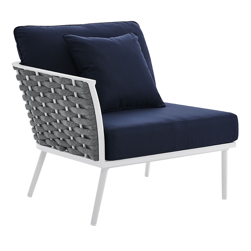 Modway Stance Outdoor Patio Aluminum Left-Facing Armchair