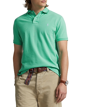 Polo Ralph Lauren Custom Slim Fit Mesh Polo Shirt In Sunset Green