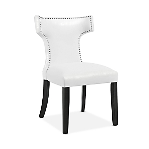 Modway Curve Faux Leather Dining Chair In White