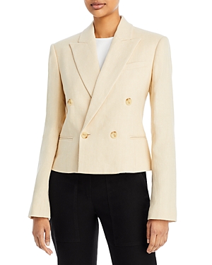 A.l.c River Double Breasted Jacket In Barely Beige