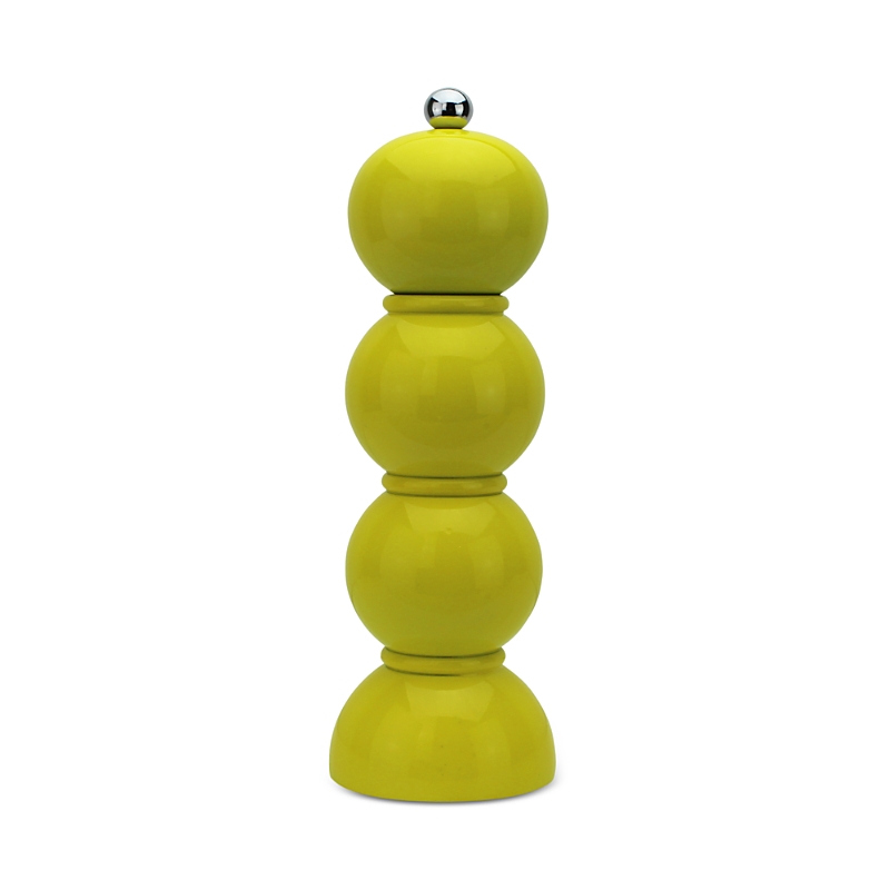 Addison Ross Bobbin Lacquered Salt Or Pepper Mill Grinder In Yellow