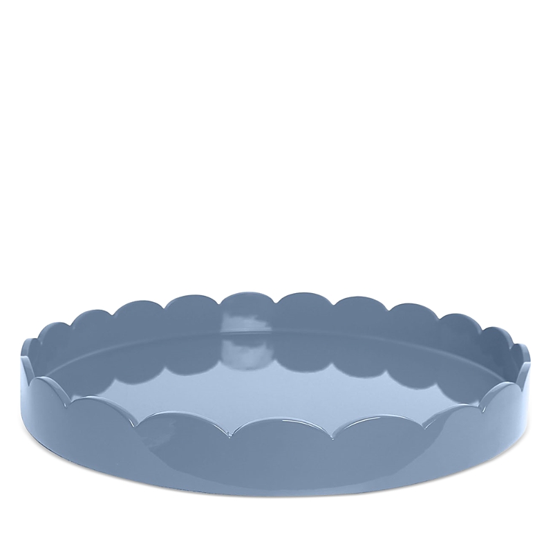 Addison Ross Large Lacquer Scalloped Tray, 16 Round