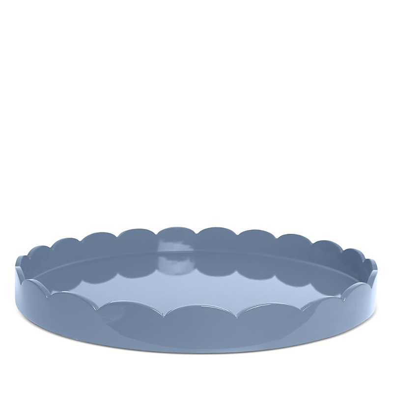 Addison Ross Large Lacquer Scalloped Tray, 16 Round